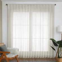 Sorrento Sheer Rod Pocket Single Panel Curtain